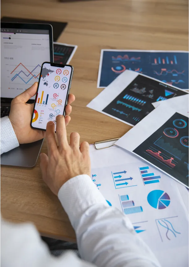 Financial coach and client engaged in a productive strategy planning session